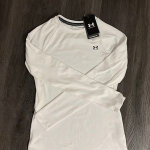 Under Armour Cold Gear, white lined, fitted, size S, never worn, NWT